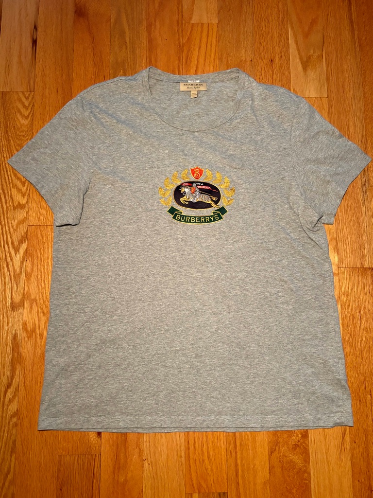 Burberry Embroidered Logo Tshirt